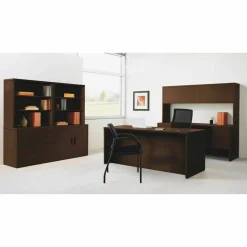 HON 10500 Series Stack-On Storage Unit, 60w x 14.63d x 37.13h, Mahogany