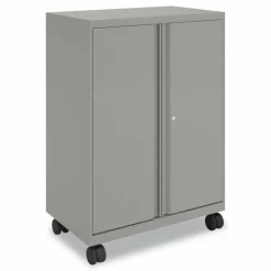 HON Smartlink Mobile Cabinet, 10 Compartments, 30w x 18d x 42.32h, Platinum Metallic