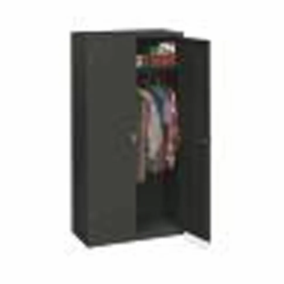 HON Steel Storage Cabinet, 5-Shelf, Charcoal