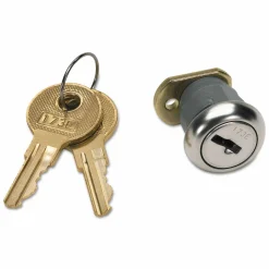 HON Vertical File Lock Kit for HON Locking Vertical File Cabinets and Pedestals, Chrome