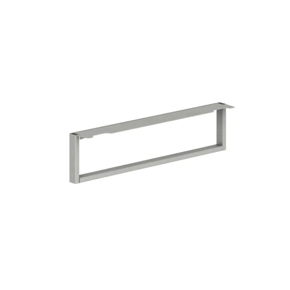 HON Voi O-Leg Support For Low Credenza And Rectangular Worksurface, Platinum Metallic