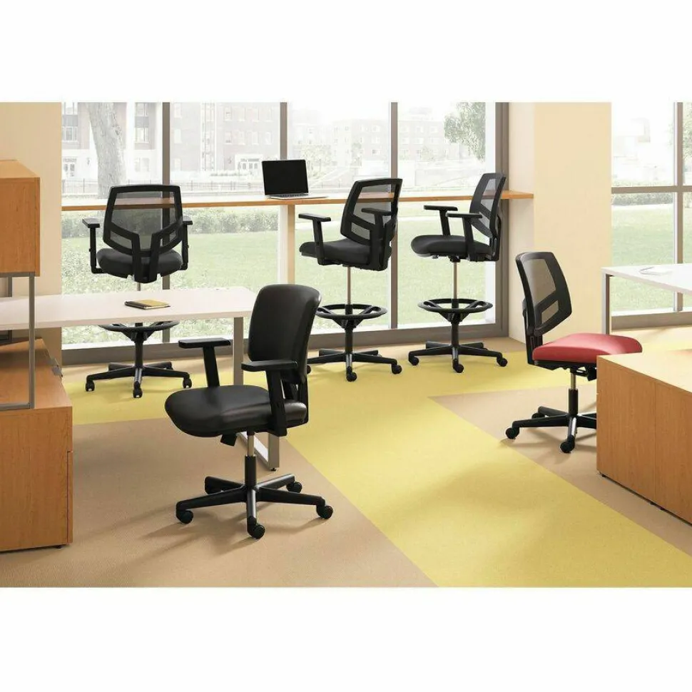 HON Volt 5701 Fabric Mid-Back Task Chair, Black