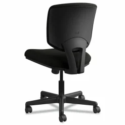 HON Volt 5701 SofThread Bonded Leather Tilt Mid-Back Task Chair, Black