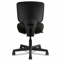 HON Volt 5701 SofThread Bonded Leather Tilt Mid-Back Task Chair, Black