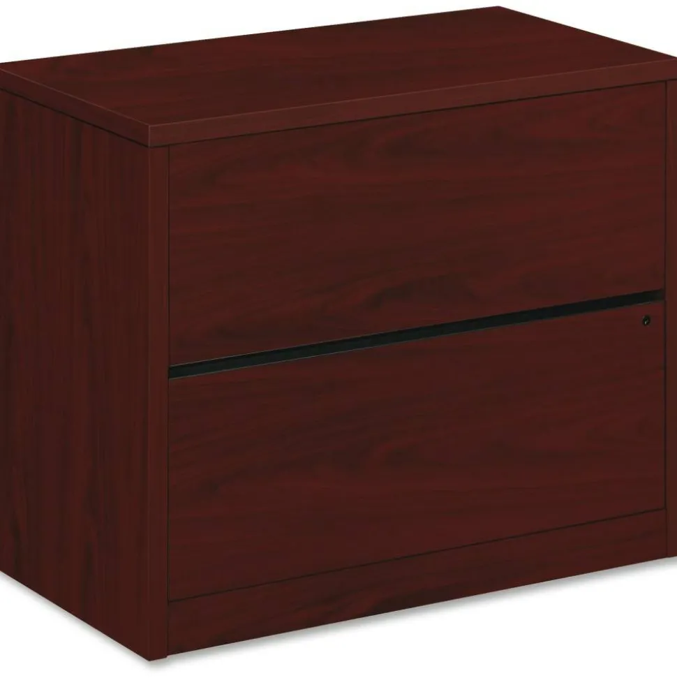 HON 10500 36"W x 20"D Lateral 2-Drawer File Cabinet, Mahogany