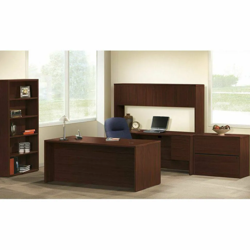 HON 10500 36"W x 20"D Lateral 2-Drawer File Cabinet, Mahogany