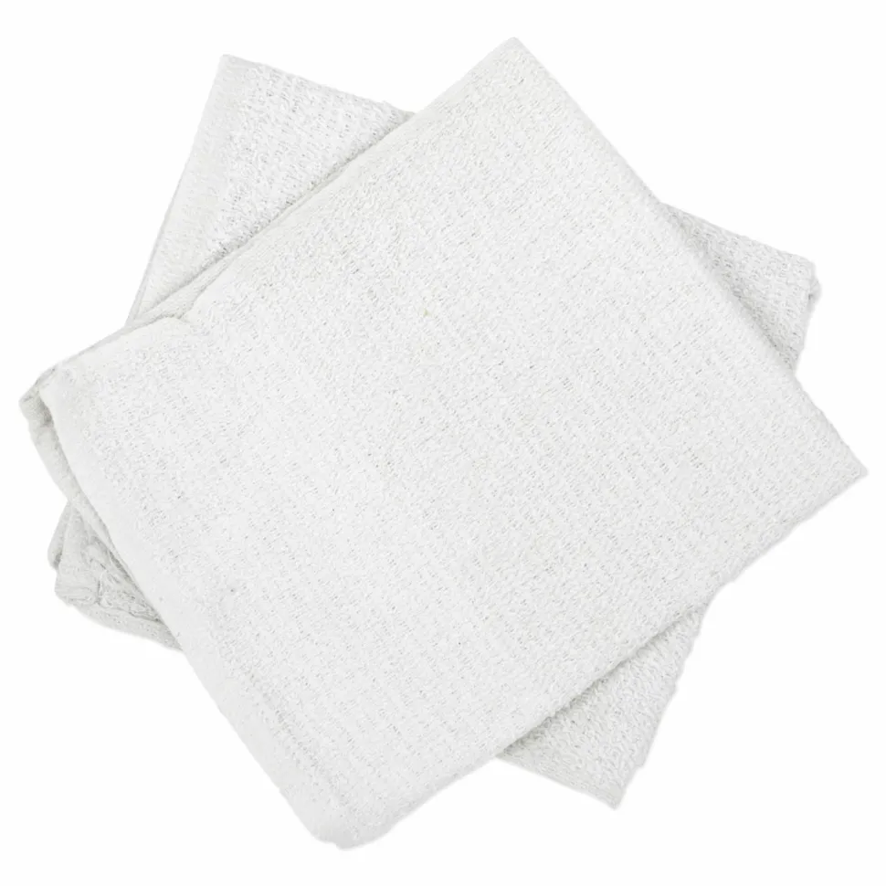 HOSPECO Counter Cloth/Bar Mop, 15.5 x 17, White, Cotton, 60/Carton