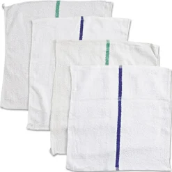 HOSPECO Counter Cloth/Bar Mop, 15.5 x 17, White, Cotton, 60/Carton