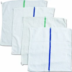 HOSPECO Counter Cloth/Bar Mop, 15.5 x 17, White, Cotton, 60/Carton