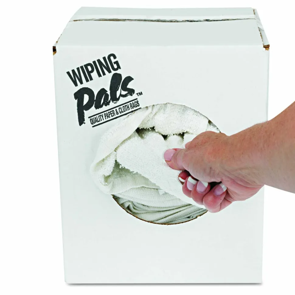 HOSPECO Counter Cloth/Bar Mop, 15.5 x 17, White, Cotton, 60/Carton
