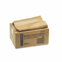 HOSPECO Napkin Receptacle Liners, 7.5" x 3" x 10.5", Brown, 500/Carton