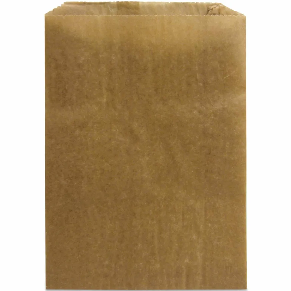 HOSPECO Napkin Receptacle Liners, 7.5" x 3" x 10.5", Brown, 500/Carton