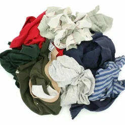 HOSPECO New Colored Knit Polo T-Shirt Rags, Assorted Colors, 10 Pounds/Carton