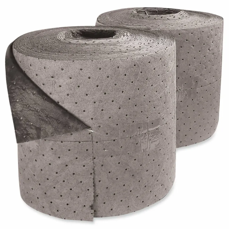 HOSPECO TASKBrand All Sorb Industrial Sorbent Roll, 24.5 gal, 15" x 150 ft, 2/Carton