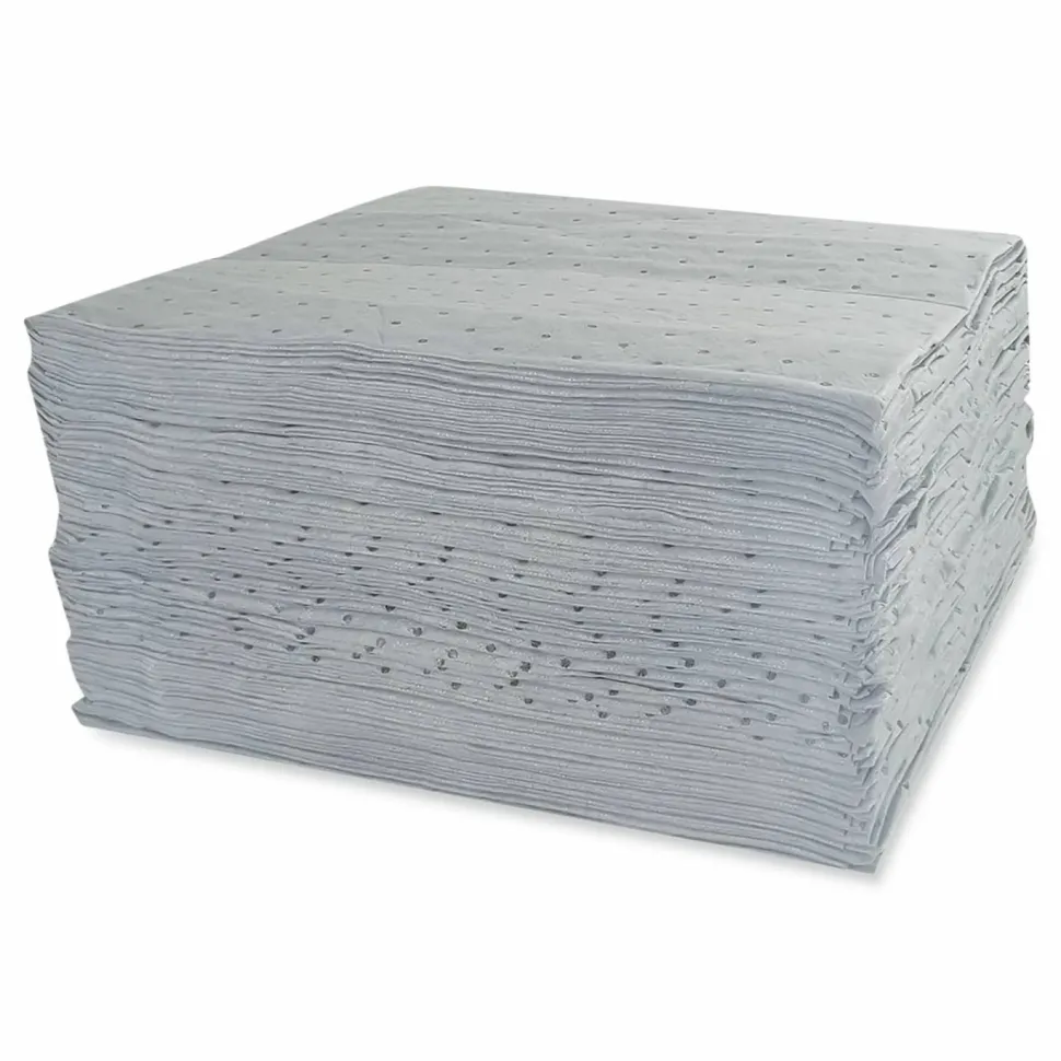 HOSPECO TASKBrand All Sorb Industrial Sorbent Pad, 0.24 gal, 15 x 18, 100/Carton