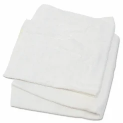 HOSPECO Woven Terry Rags, White, 15 x 17, 25 lb/Carton
