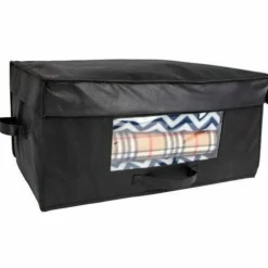 Hospitality 1 Source Blanket Boxes, 24”L x 15”W x 11”H, Black, Pack Of 20 Boxes