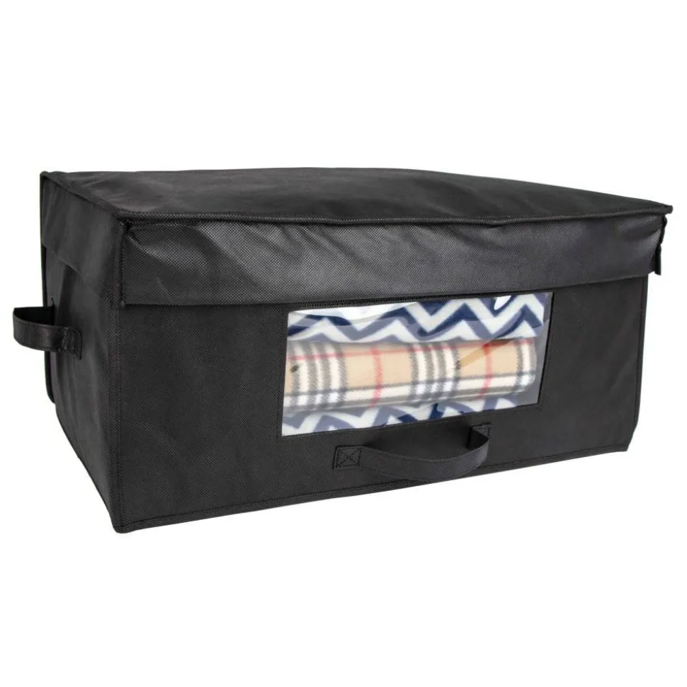 Hospitality 1 Source Blanket Boxes, 24”L x 15”W x 11”H, Black, Pack Of 20 Boxes