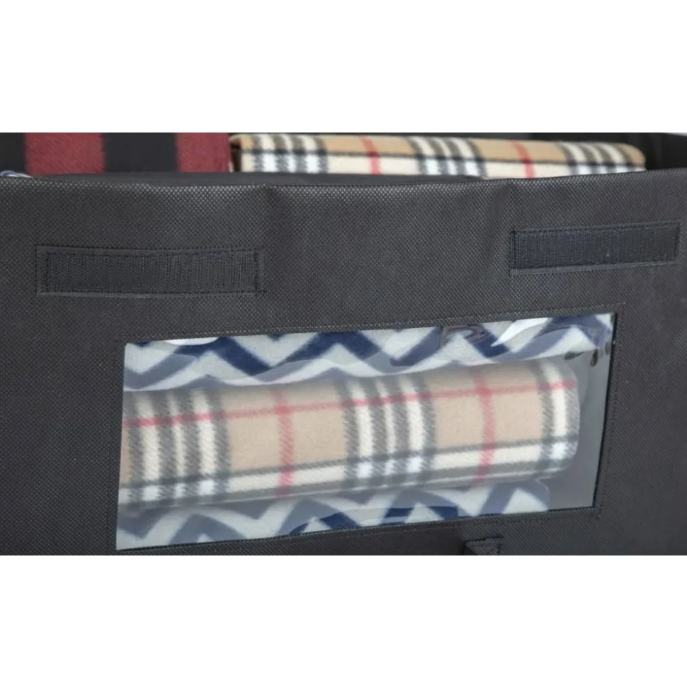 Hospitality 1 Source Blanket Boxes, 24”L x 15”W x 11”H, Black, Pack Of 20 Boxes