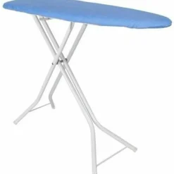 Hospitality 1 Source Ironing Boards, Compact, 36”H x 14"W x 40"D, Blue Cover/White Frame, Pack Of 4 Boards
