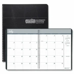 House of Doolittle Academic Year 14-Month Recycled Ruled Monthly Planner, 11 x 8.5, Black Cover, 14-Month: July 2026 to Aug 2027, 2026 to 2027 Calendar