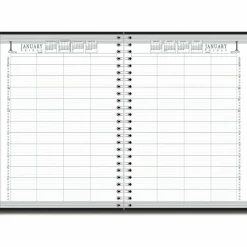 House of Doolittle Eight-Person Group Practice Daily Appointment Book, 11 x 8.5, Black Cover, 12-Month (Jan to Dec): 2027, 2027 Calendar