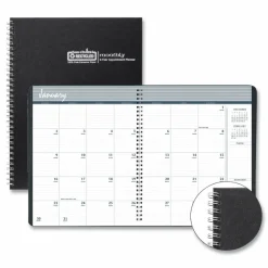 House of Doolittle Monthly Hard Cover Two-Year Planner, 11 x 8.5, Black Cover, 24-Month: Jan 2027 to Dec 2028, 2027 to 2028 Calendar