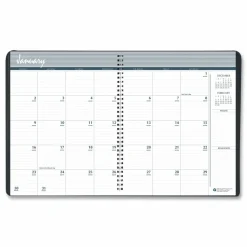 House of Doolittle Monthly Hard Cover Two-Year Planner, 11 x 8.5, Black Cover, 24-Month: Jan 2027 to Dec 2028, 2027 to 2028 Calendar