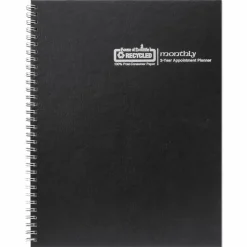 House of Doolittle Monthly Hard Cover Two-Year Planner, 11 x 8.5, Black Cover, 24-Month: Jan 2027 to Dec 2028, 2027 to 2028 Calendar