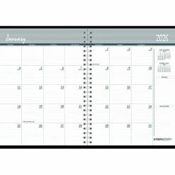 House of Doolittle 24-Month Recycled Ruled Monthly Planner, 11 x 8.5, Black Cover, 24-Month: Jan 2027 to Dec 2028, 2027 to 2028 Calendar
