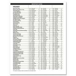 House of Doolittle Recycled Monthly 5-Year/62-Month Planner, 11 x 8.5, Black Cover, 62-Month: Dec 2026 to Jan 2032, 2027 to 2031 Calendar