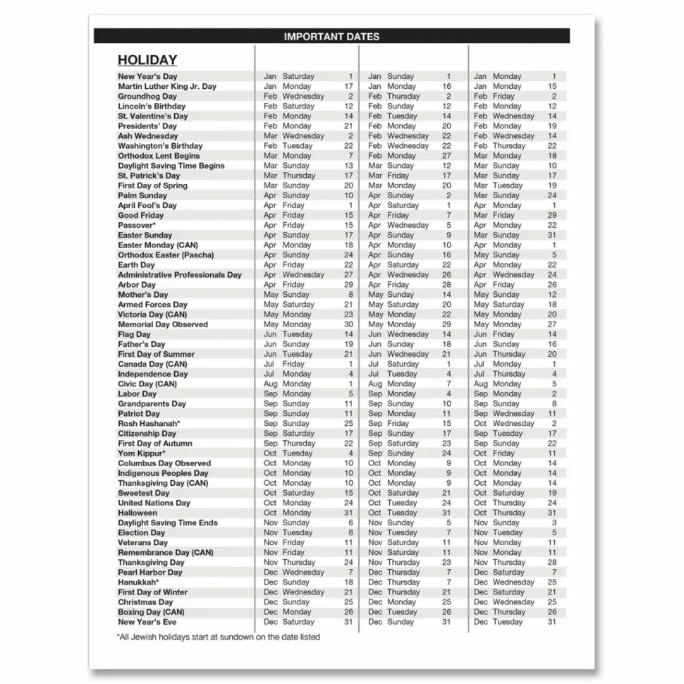 House of Doolittle Recycled Monthly 5-Year/62-Month Planner, 11 x 8.5, Black Cover, 62-Month: Dec 2026 to Jan 2032, 2027 to 2031 Calendar