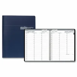 House of Doolittle Recycled Professional Weekly Planner, 15-Minute Appts, 11 x 8.5, Blue Wirebound Soft Cover, 12-Month (Jan to Dec): 2027, 2027 Calendar