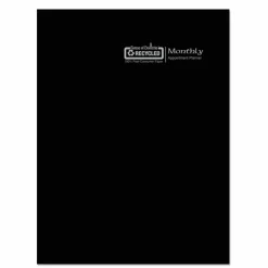 House of Doolittle Recycled Ruled 14-Month Planner with Leatherette Cover, 11 x 8.5, Black Cover, 14-Month: Dec 2026 to Jan 2028, 2027 Calendar