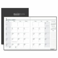 House of Doolittle Recycled Ruled 14-Month Planner with Leatherette Cover, 11 x 8.5, Black Cover, 14-Month: Dec 2026 to Jan 2028, 2027 Calendar
