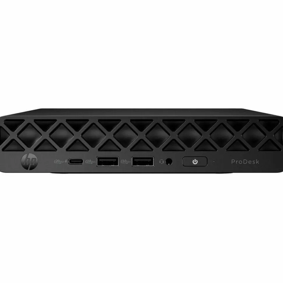 HP ProDesk 4 G1i Desktop Computer - Intel Core Ultra 7 265T - vPro Technology - 32 GB - 512 GB PCI Express NVMe SSD - Mini PC - Jack Black