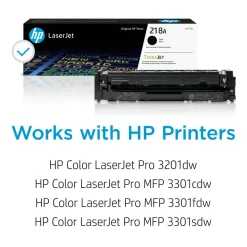 HP 218A Black Standard Yield Original LaserJet Toner Cartridge