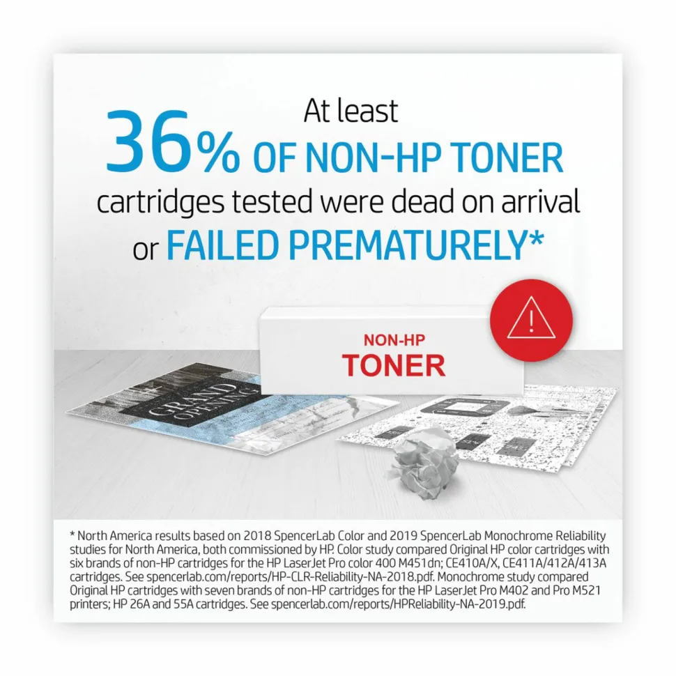 HP 05A Black Toner Cartridges, Pack Of 2, CE505D