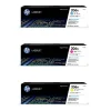 HP 206A 3-Color Cyan/Magenta/Yellow Toner Cartridges, Pack Of 3 Cartridges, HP206ACMY-OD
