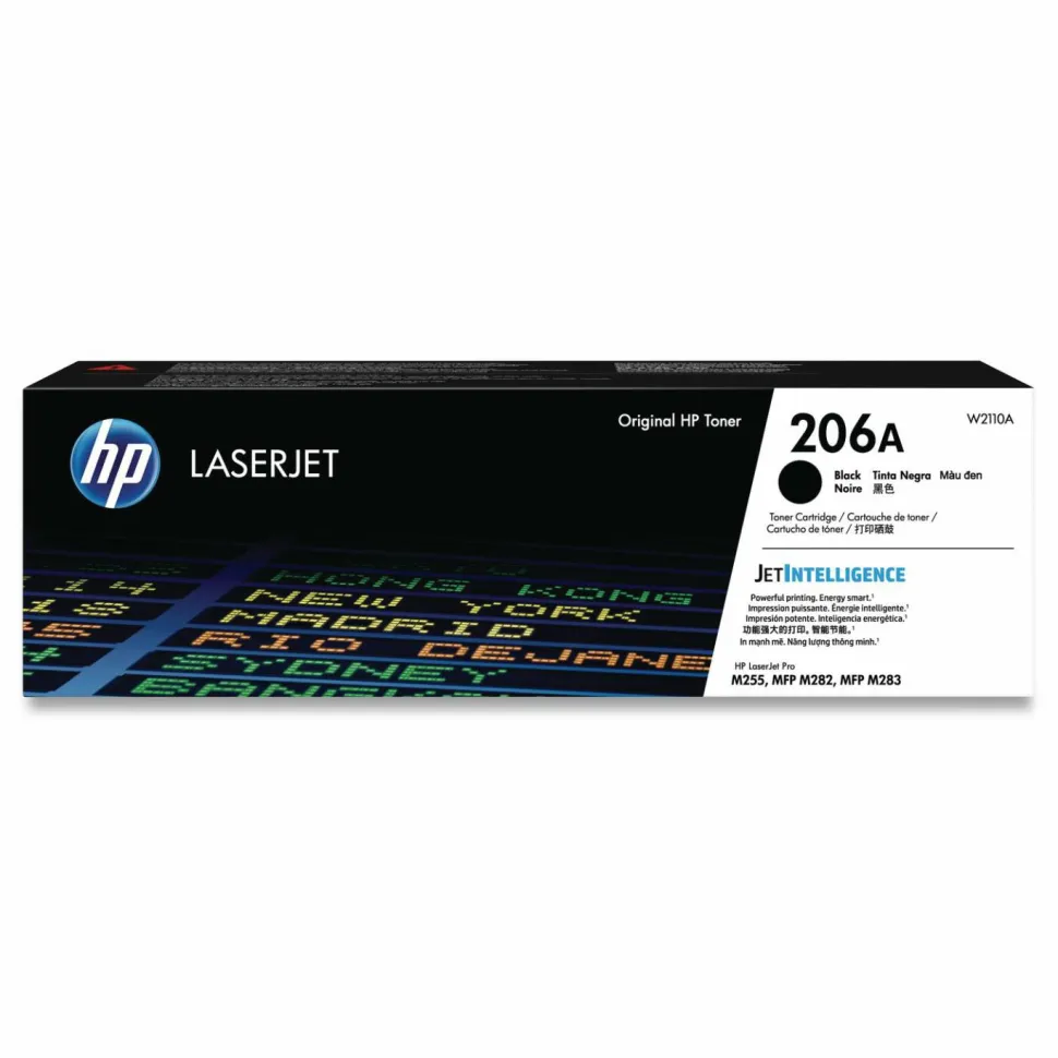 HP 206A, (W2110A) Black Original LaserJet Toner Cartridge