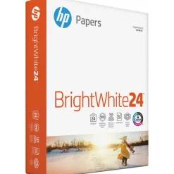 HP BrightWhite24 Inkjet Paper, 1 Ream, White, Letter Size (8 1/2