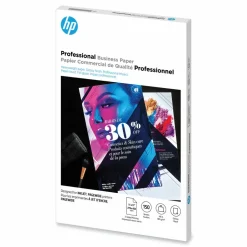 HP Brochure Inkjet Paper, Glossy, White, Ledger Size (11