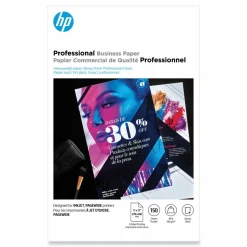 HP Brochure Inkjet Paper, Glossy, White, Ledger Size (11