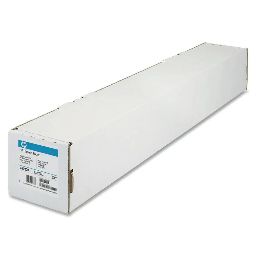 HP C6020B Designjet Wide Format Roll, 36" x 150', 26 Lb