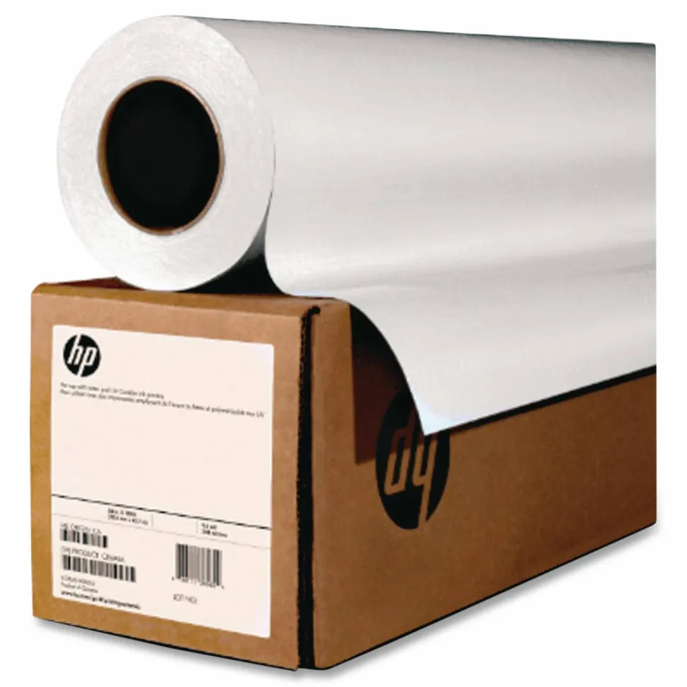 HP DesignJet Inkjet Large Format Paper, 7 mil, 36" x 100 ft, High-Gloss White