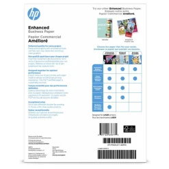 HP Enhanced Business Paper for Laser Printers, Glossy, Letter Size (8 1/2" x 11"), Heavy 40 Lb, Pack Of 150 Sheets (Q6611A)