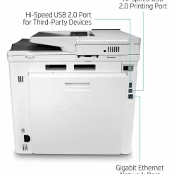 HP LaserJet Enterprise Color MFP M480f, Copy/Fax/Print/Scan