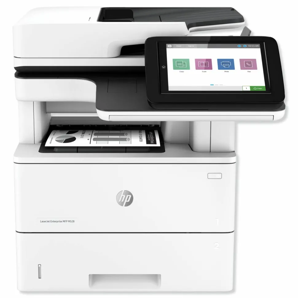 HP LaserJet Enterprise MFP M528dn Multifunction Laser Printer, Copy/Print/Scan