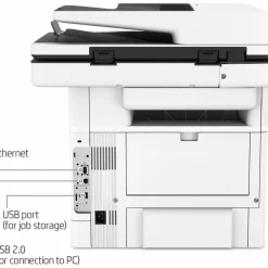 HP LaserJet Enterprise MFP M528dn Multifunction Laser Printer, Copy/Print/Scan