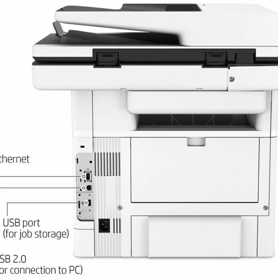 HP LaserJet Enterprise MFP M528dn Multifunction Laser Printer, Copy/Print/Scan